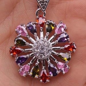 CZ silver pendent